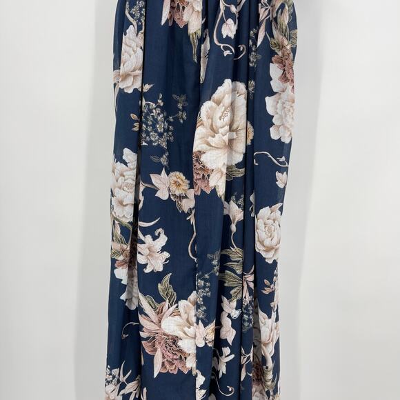 Agua Bendita | Madame Vania Maxi Dress Navy Floral M - Picture 11 of 13
